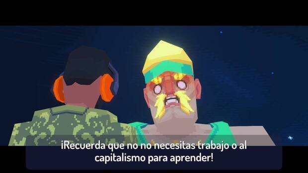 A veces la crítica anticapitalista es tan directa que se queda en la superficie, pero funciona dentro del mamarracheo del juego.
