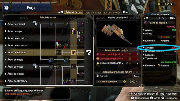 Monster Hunter Rise - ¿Cómo mejorar el atributo de afinidad?