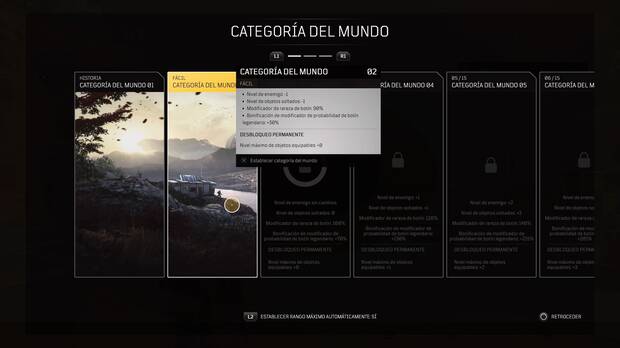 De manera predeterminada el juego escoge la dificultad más alta, pero es muy ajustable, lo que lo hace accesible para todo tipo de público.