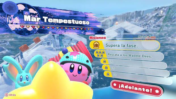 Kirby y la tierra olvidada - Mar Tempestuoso: Misiones