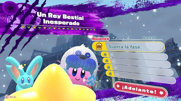 Kirby y la tierra olvidada - Un Rey Bestial Inesperado: Misiones