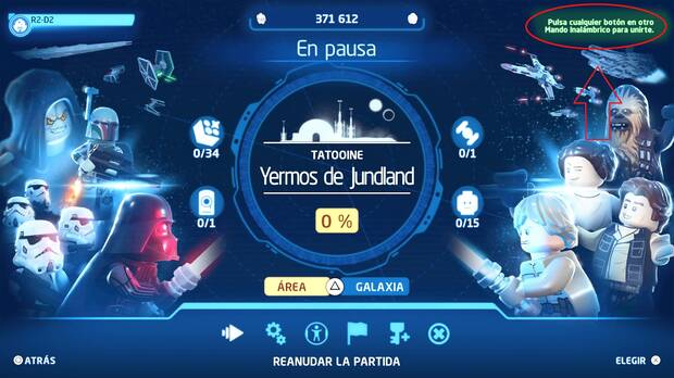 LEGO Star Wars: The Skywalker Saga - Unir a un segundo jugador a la partida