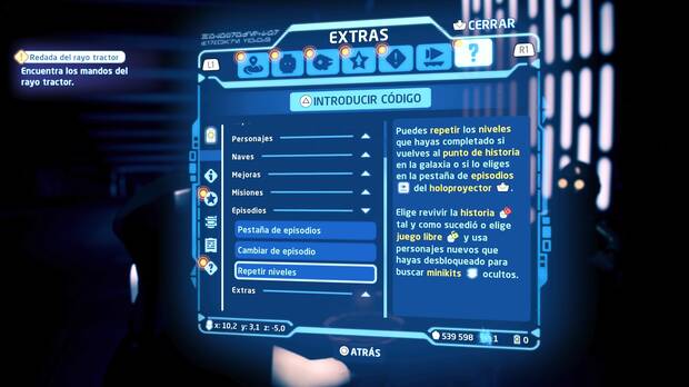 LEGO Star Wars: The Skywalker Saga - Desbloquear el modo de Juego Libre de los niveles