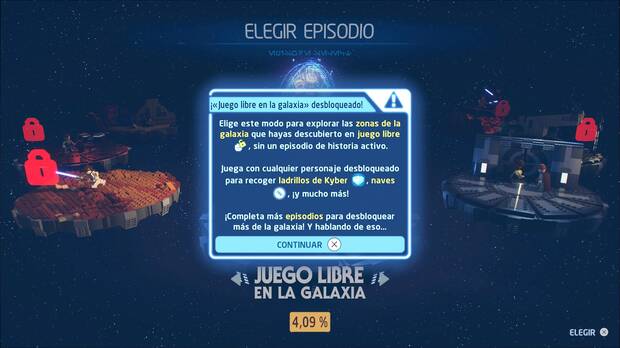 LEGO Star Wars: The Skywalker Saga - Acceder al modo Juego Libre en la galaxia