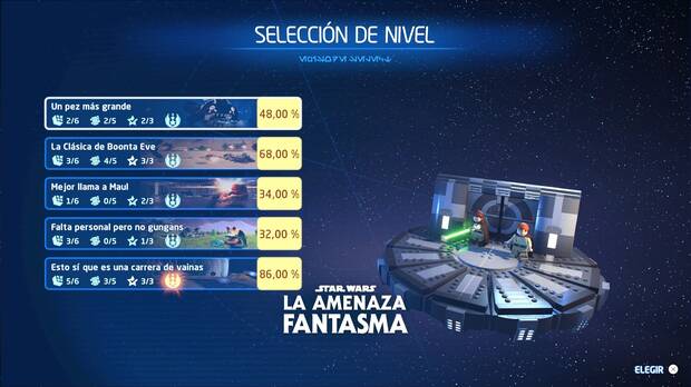 LEGO Star Wars: The Skywalker Saga - Selección de nivel
