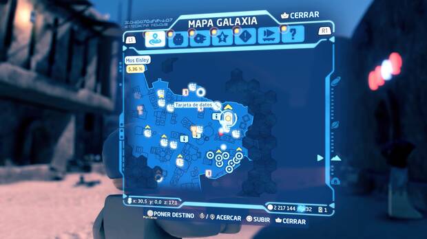 LEGO Star Wars: The Skywalker Saga - Tarjeta de datos en Mos Eisley - Localización en el mapa