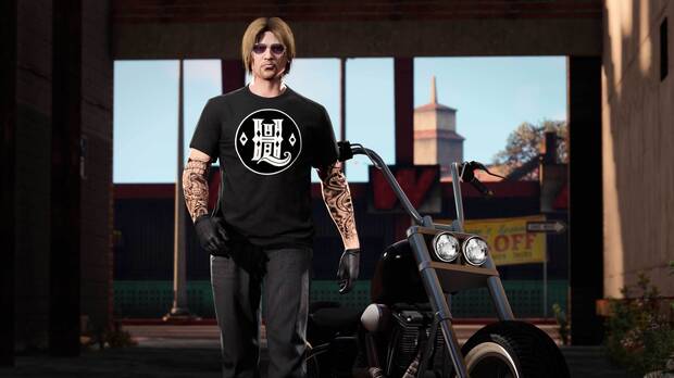 Camiseta H&L Negra gratis en GTA Online.