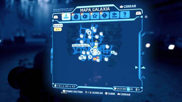 LEGO Star Wars: The Skywalker Saga - Tarjeta de datos en Base Eco - Localización en el mapa