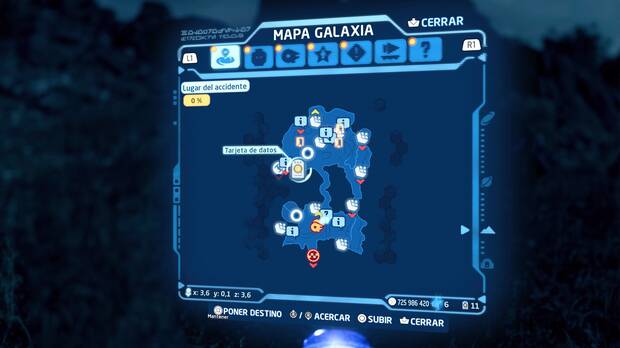 LEGO Star Wars: The Skywalker Saga - Tarjeta de datos en Lugar del accidente - Localización en el mapa