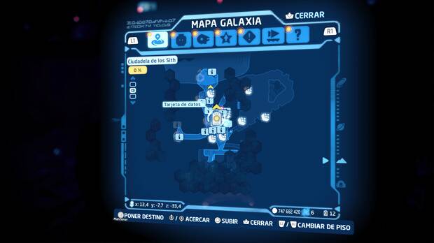 LEGO Star Wars: The Skywalker Saga - Tarjeta de datos en Ciudadela de los Sith - Localización en el mapa