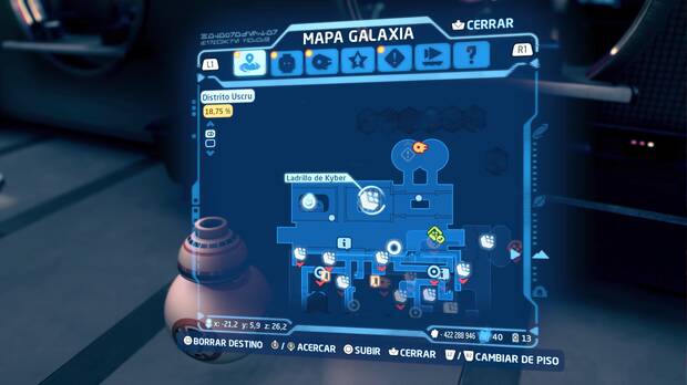 LEGO Star Wars: The Skywalker Saga - Distrito Uscru, ubicación del Ladrillo 5