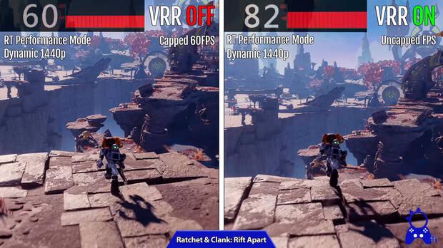 Comparativa PS5 con VRR en varios juegos compatibles
