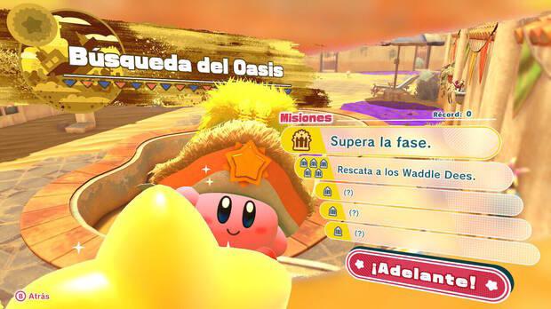 Kirby y la tierra olvidada - Búsqueda del Oasis: Misiones
