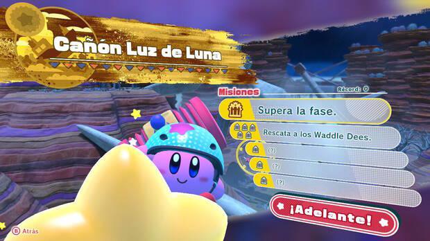 Kirby y la tierra olvidada - Cañón Luz de Luna: Misiones