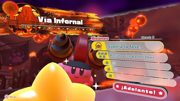 Kirby y la tierra olvidada - Vía Infernal: Misiones