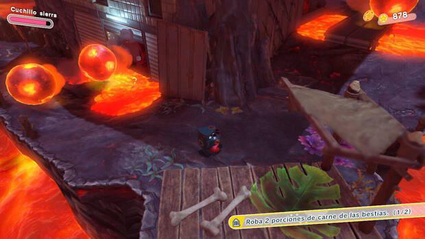 Kirby y la tierra olvidada - Vía Infernal: Porción de carne nº 1