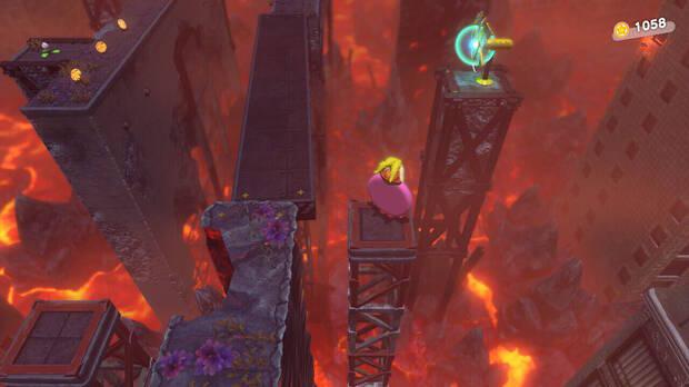 Kirby y la tierra olvidada - Vía Infernal: Interruptor molinillo nº 1