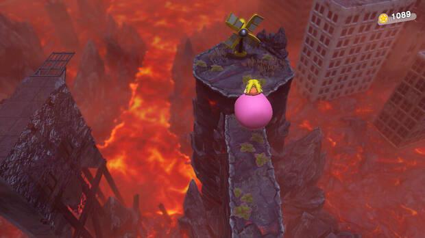 Kirby y la tierra olvidada - Vía Infernal: Interruptor molinillo nº 3