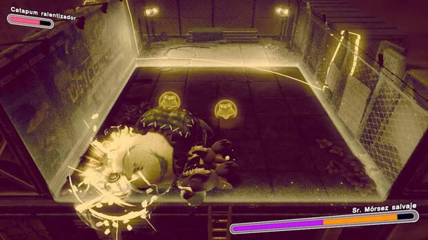 Kirby y la tierra olvidada - Vía Infernal: Derrotar al Sr. Mórsez salvaje usando la habilidad Catapum