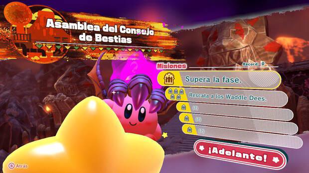 Kirby y la tierra olvidada - Asamblea del Consejo de Bestias: Misiones