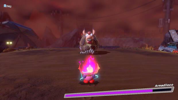 Kirby y la tierra olvidada - Asamblea del Consejo de Bestias: Vence a Armadiloco en 1:30