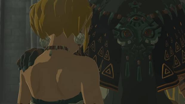 Zelda: Tears of the Kingdom - Zelda con un personaje misterioso