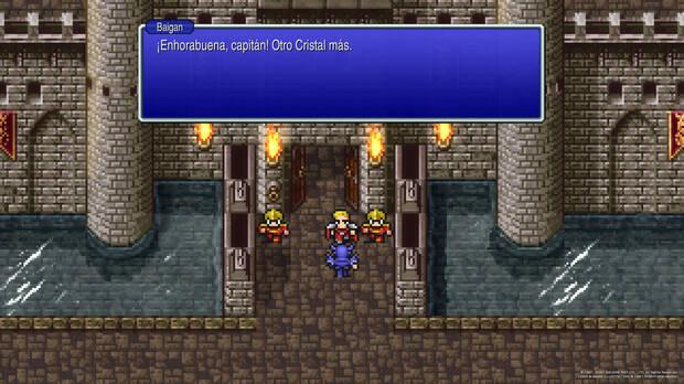 'Final Fantasy IV', sin filtro y con la fuente de texto moderna.