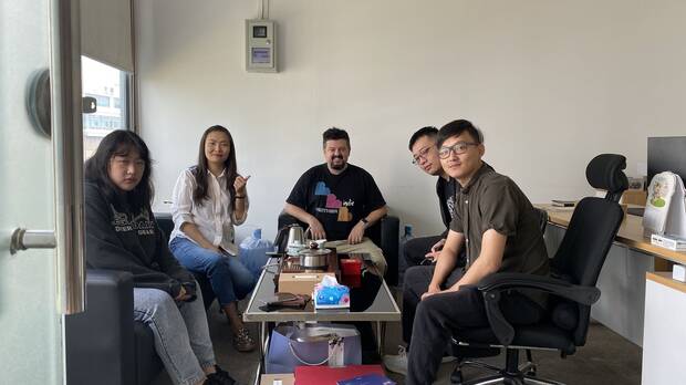 La oficina de Neon Doctrine en Taiwán.