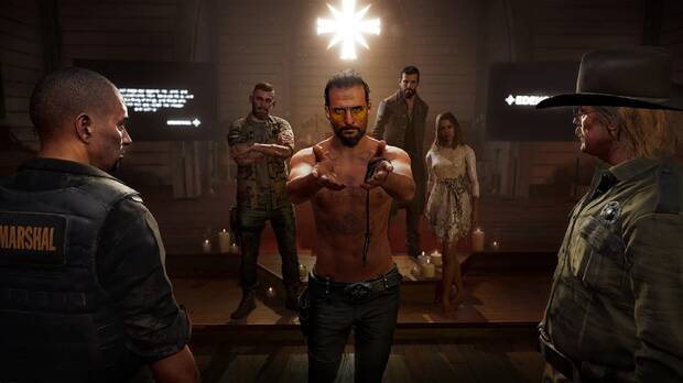 Juegos con finales absurdos: Joseph Seed durante el prlogo de Far Cry 5