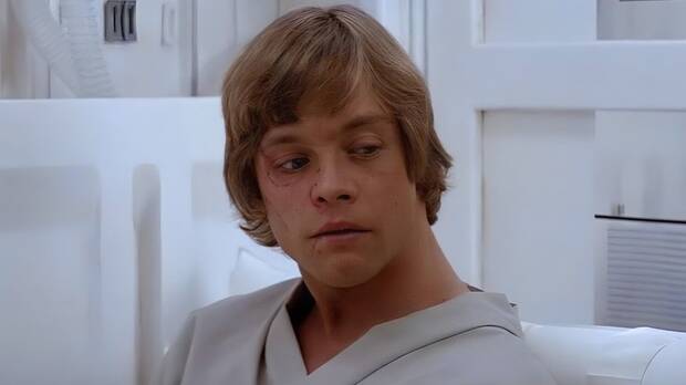 Mark Hamill herido en El imperio contraataca