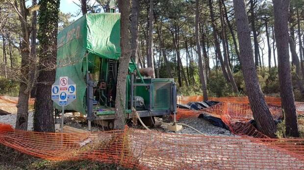 Explotación minera del yacimiento de oro de Salave en Asturias