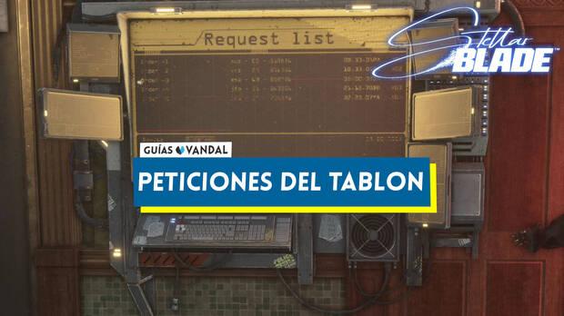 Stellar Blade - Portada del nodo de Peticiones del tablón de anuncios
