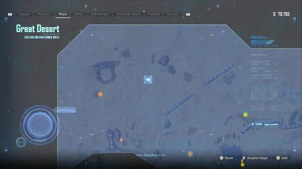 Stellar Blade - Robots en el Gran desierto: ubicación del robot en la zona norte-noroeste donde hay una torre semienterrada con una estatua
