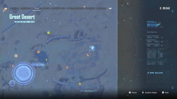 Stellar Blade - Latas en el Gran Desierto: ubicación del parking al nordeste de la cúpula de hierro de la plaza de las ruinas donde se puede conseguir la lata Mastodonte Negro
