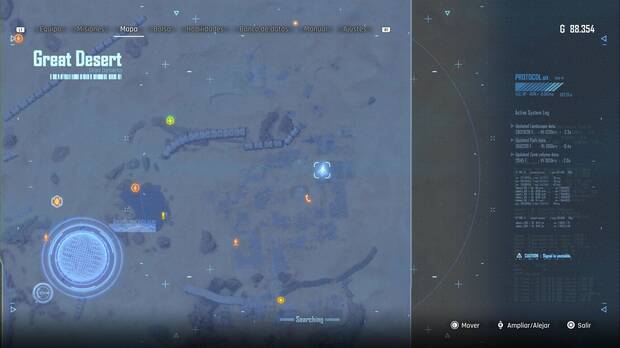 Stellar Blade - Núcleos corporales: ubicación del parking del Gran Desierto desde el que se puede llegar al núcleo corporal #1