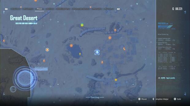 Stellar Blade - Equipo: ubicación de la segunda unidad del Equipo de mejora de ataque combo en uno de los edificios de la ciudad en ruinas en la parte este del Gran Desierto