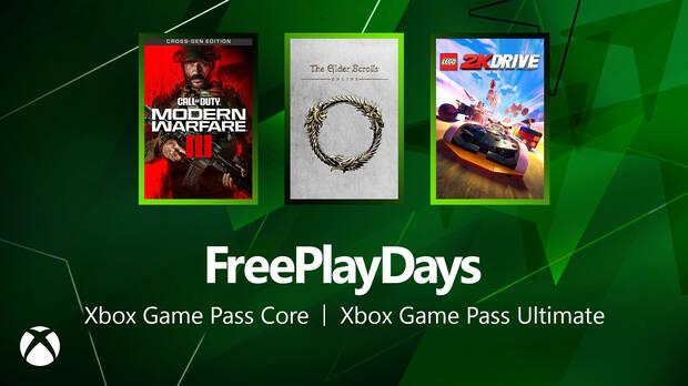 Juegos gratis de esta semana en los Free Play Days de Xbox Game Pass Core.