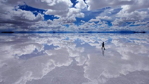 El impresionante paisaje del salar de Uyuni