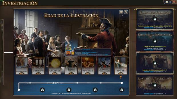 Las Eras alternativas y la gestión de las mejoras de la ciudad son dos puntos clave y diferenciadores de la propuesta de Paradox.