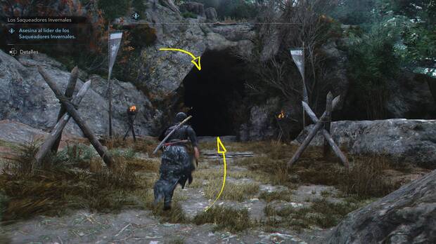 Assassin's Creed Shadows - Entrada de la Cueva de Sandanbeki en Kii para encontrar al Líder de los Saqueadores Invernales
