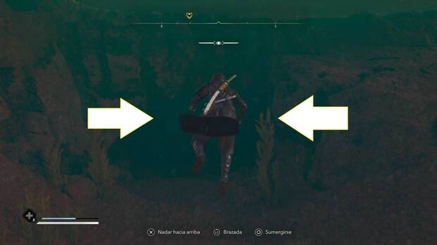 Assassin's Creed Shadows - Entrada a la cueva submarina de la isla Okinoshima con la montura legendaria Namazu