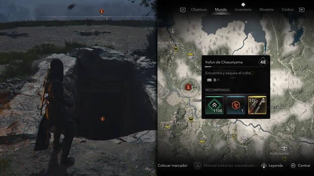 Assassin's Creed Shadows - Localización del Kofun de Chasuriyama