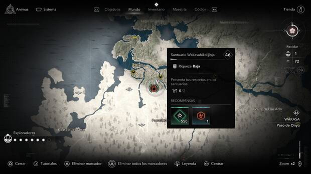 Assassin's Creed Shadows - Localización de Santuario Wakasahiko-jinja