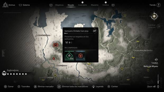 Assassin's Creed Shadows - Localización de Santuario Onitake Inari-jinja