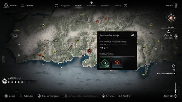 Assassin's Creed Shadows - Localización de Santuario Tokei-jinja