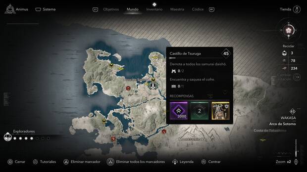 Assassin's Creed Shadows - Localización de Castillo de Tsuruga