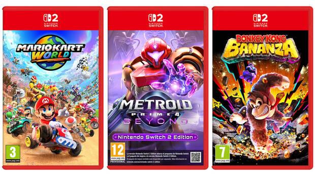 Nintendo Switch 2 cajas físicas nuevo diseño