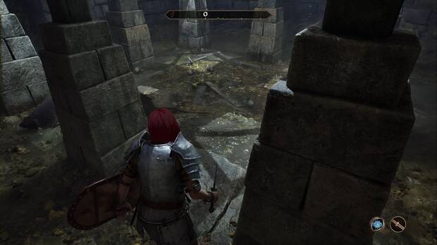 The Elder Scrolls IV: Oblivion - Tutorial: zona de la alcantarilla con equipo por el suelo