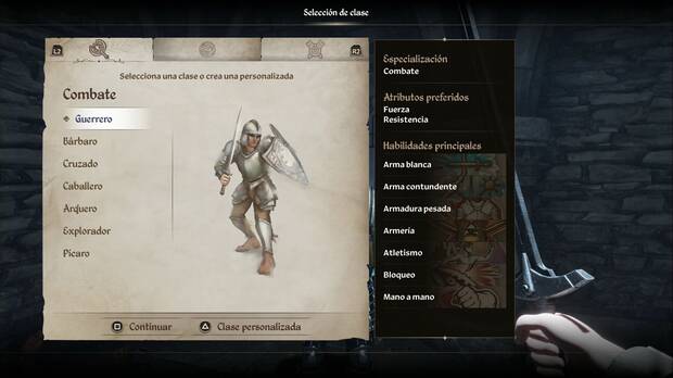 The Elder Scrolls IV: Oblivion Remastered - Clases, Guerrero