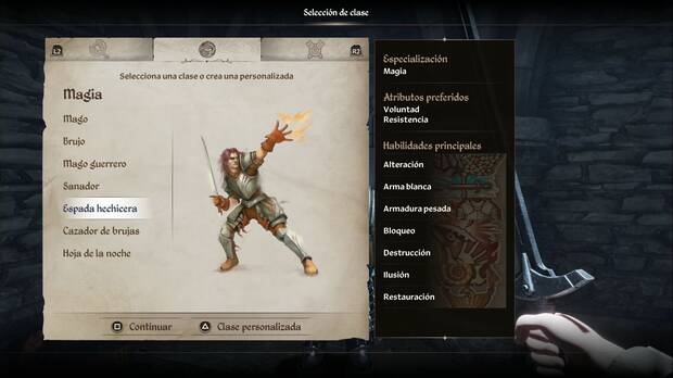 The Elder Scrolls IV: Oblivion Remastered - Clases, Espada hechicera